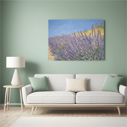 Lavender Bliss in Summer Breeze - Nature Wall Art - Aestheticanvas