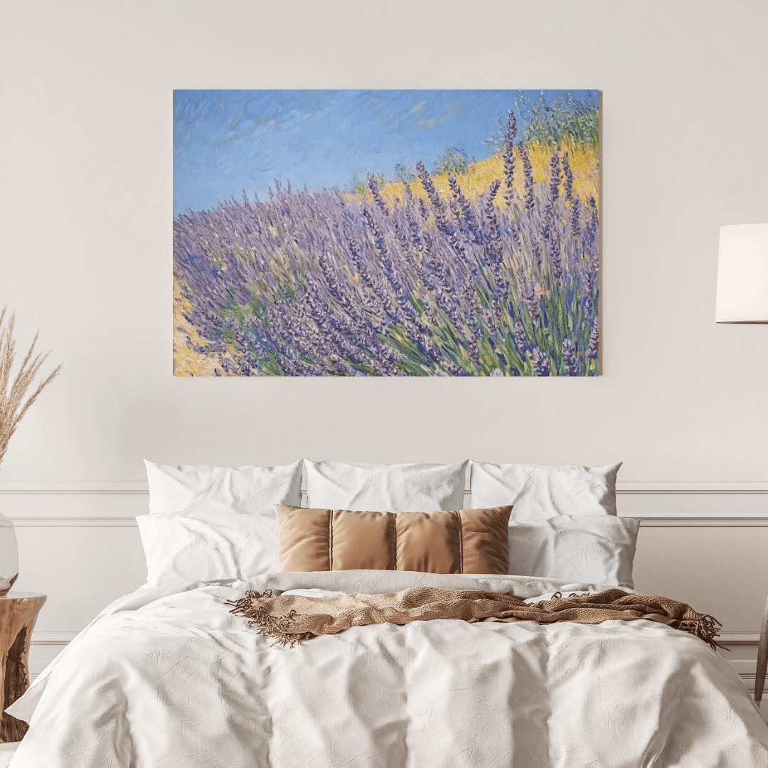 Lavender Bliss in Summer Breeze - Nature Wall Art - Aestheticanvas