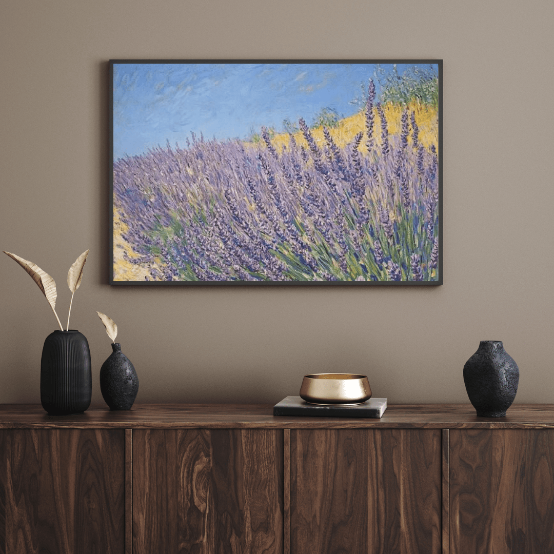 Lavender Bliss in Summer Breeze - Nature Wall Art - Aestheticanvas