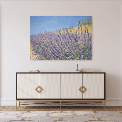 Lavender Bliss in Summer Breeze - Nature Wall Art - Aestheticanvas