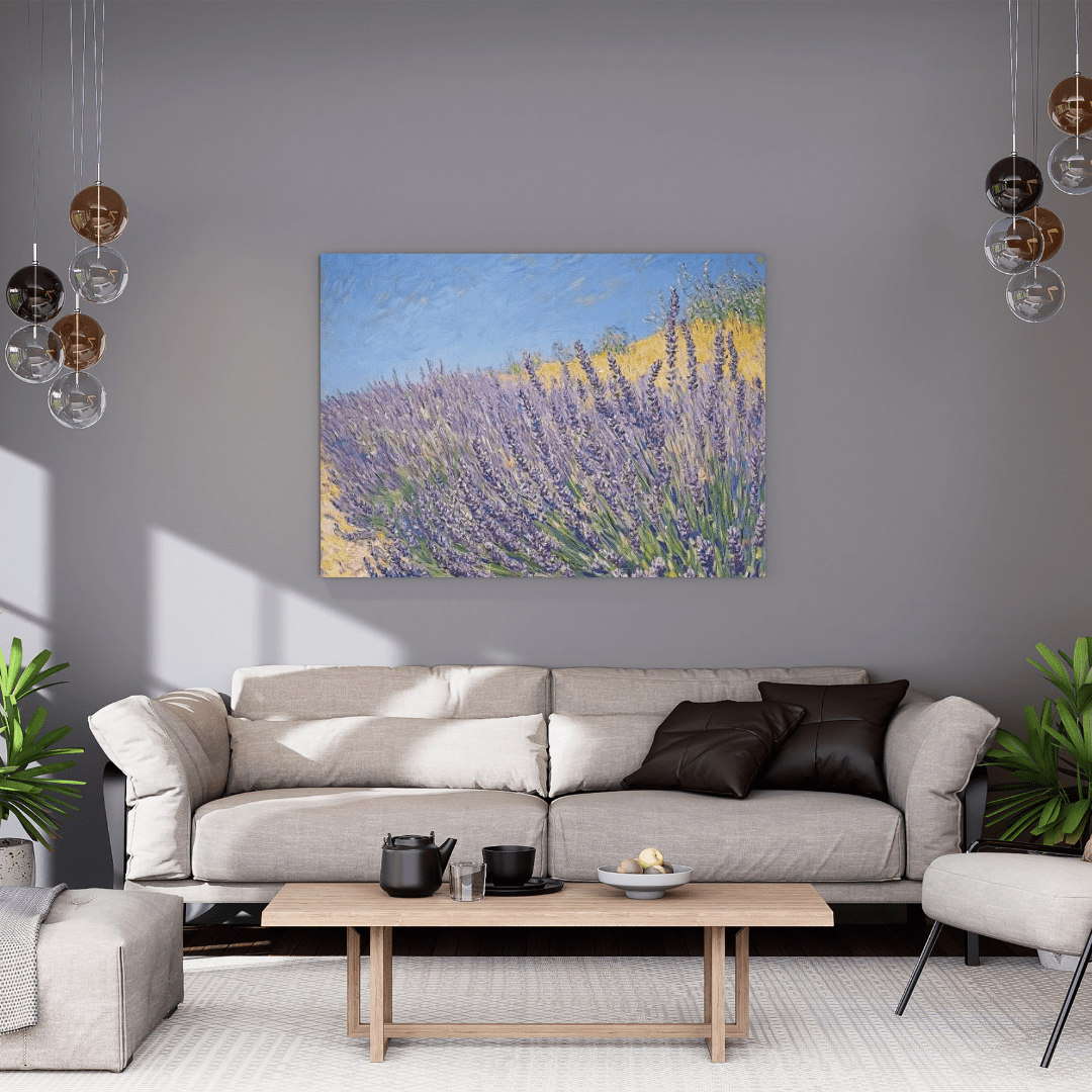 Lavender Bliss in Summer Breeze - Nature Wall Art - Aestheticanvas