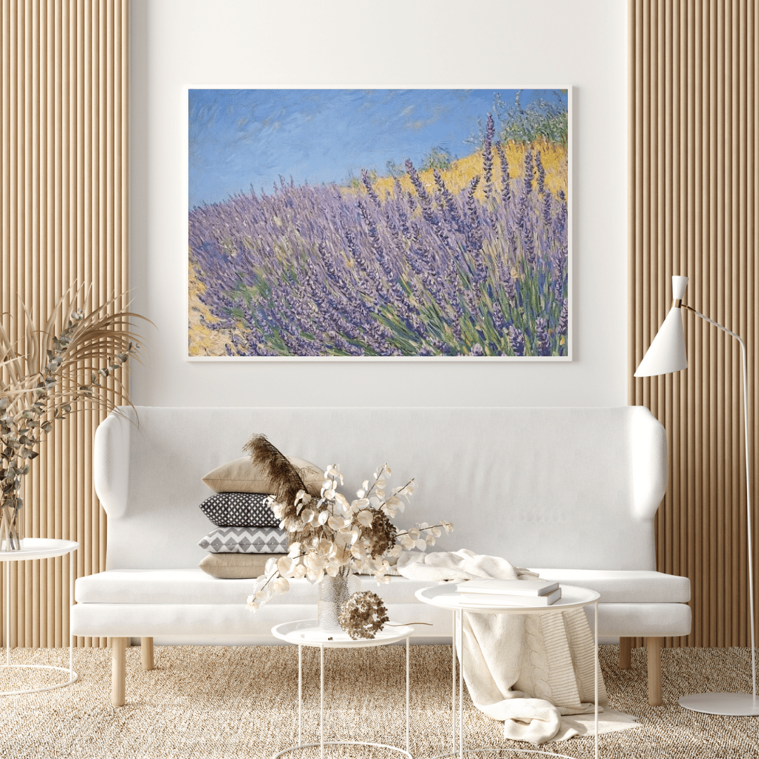 Lavender Bliss in Summer Breeze - Nature Wall Art - Aestheticanvas