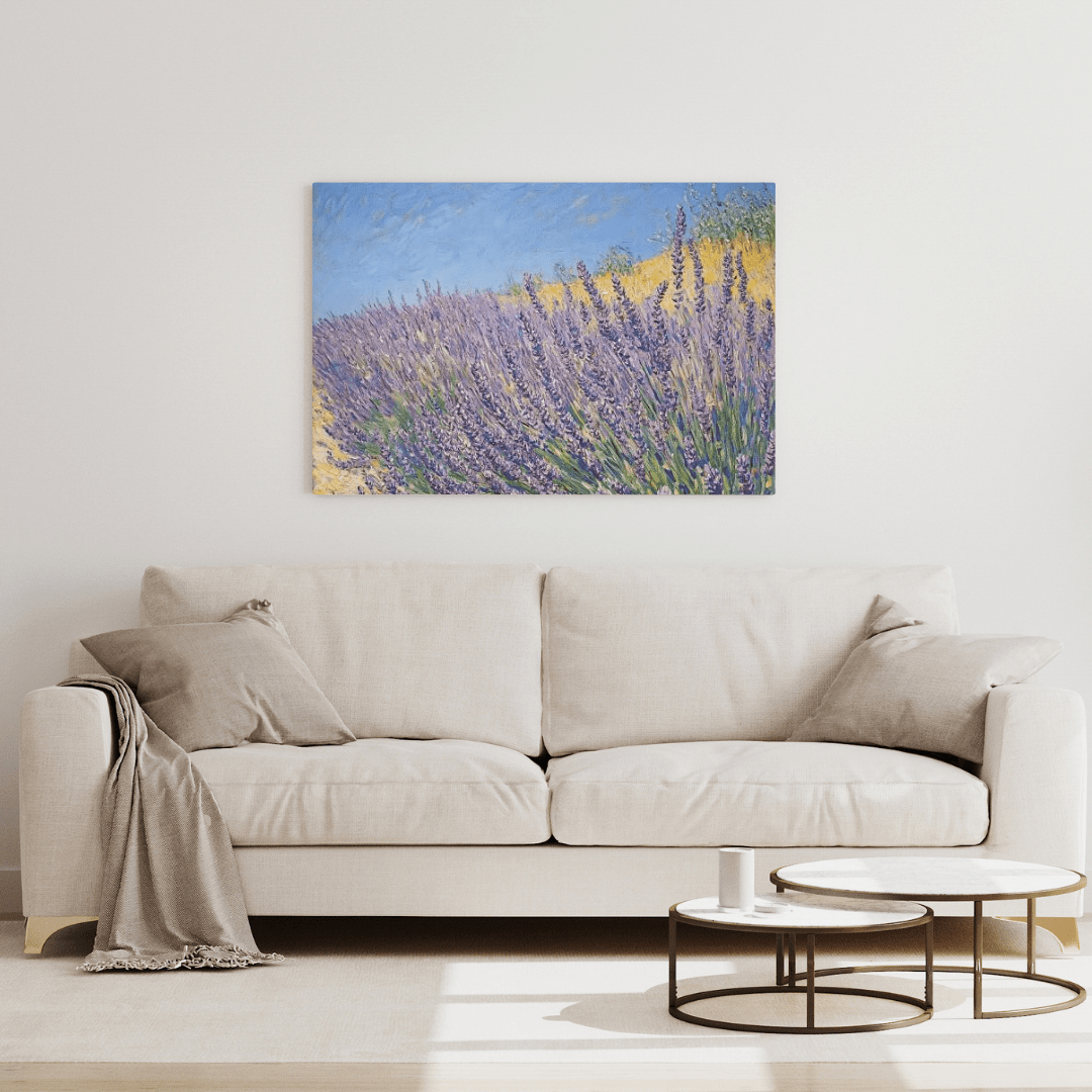 Lavender Bliss in Summer Breeze - Nature Wall Art - Aestheticanvas