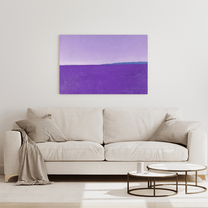 Lavender Bliss Landscape - Nature Wall Art - Aestheticanvas