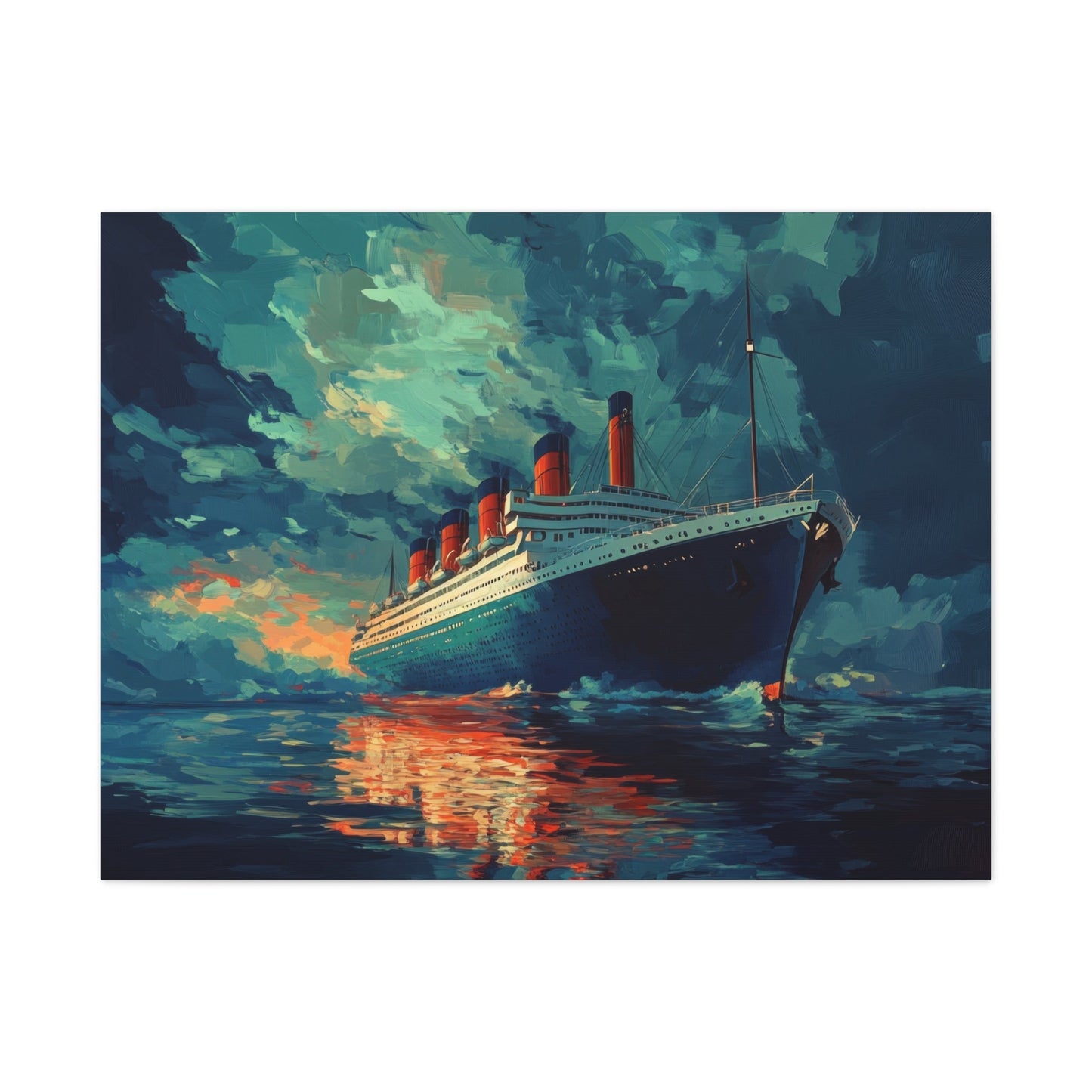 Legendary Titanic Voyage - Ship Wall Art - Aestheticanvas