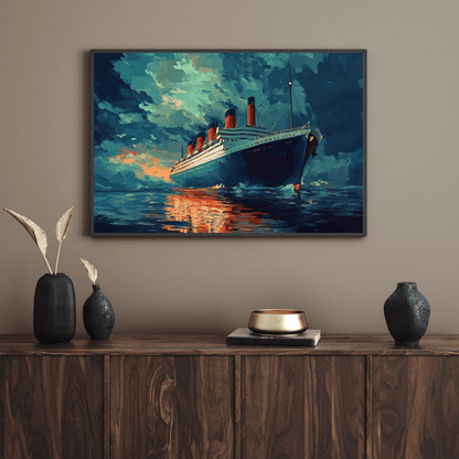 Legendary Titanic Voyage - Ship Wall Art - Aestheticanvas