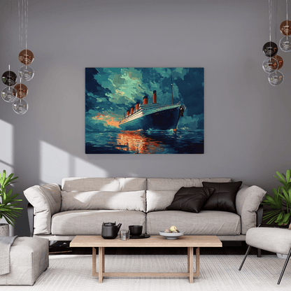 Legendary Titanic Voyage - Ship Wall Art - Aestheticanvas