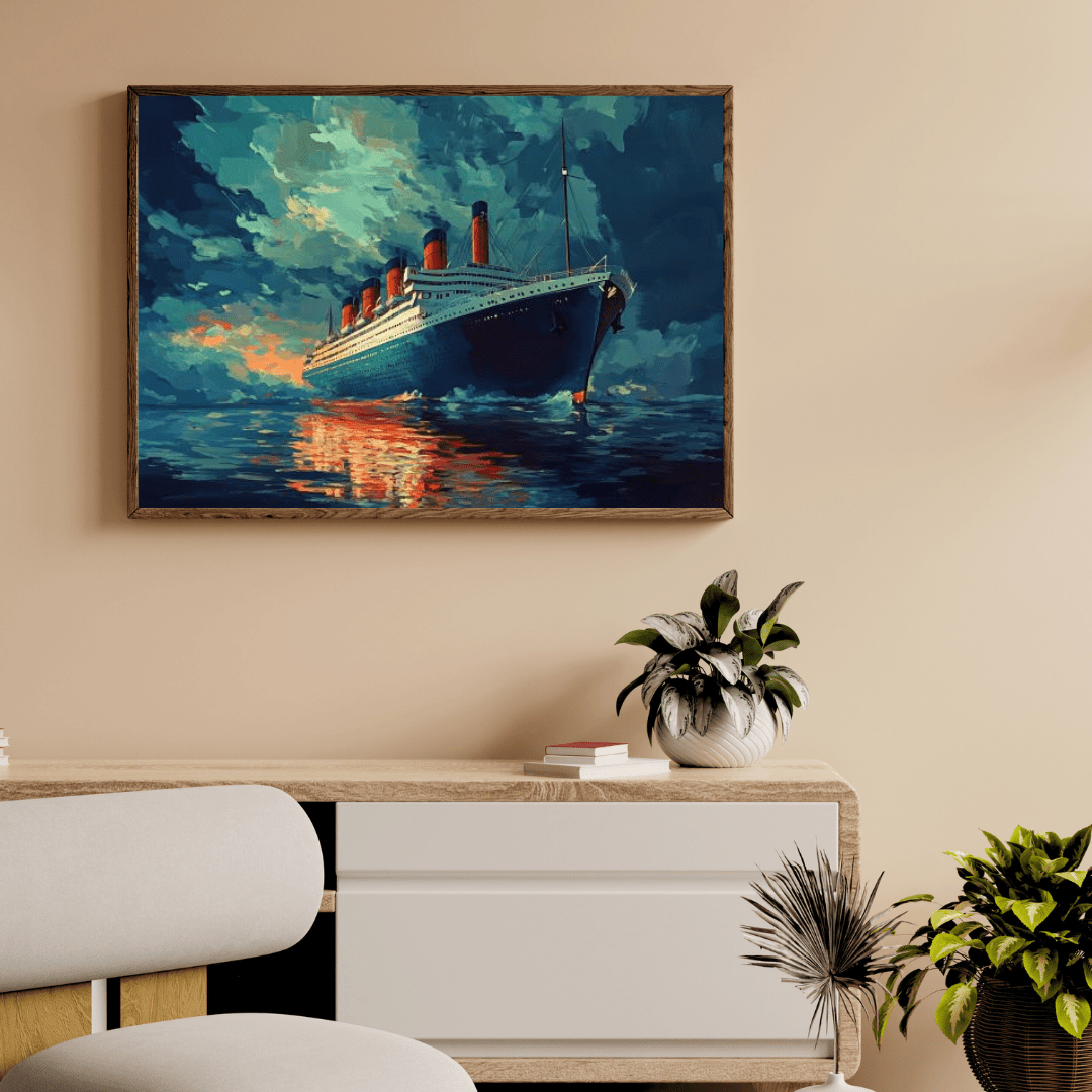 Legendary Titanic Voyage - Ship Wall Art - Aestheticanvas