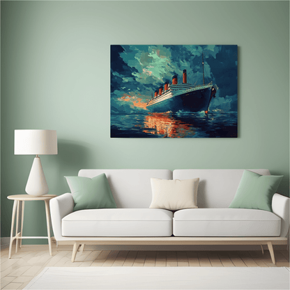 Legendary Titanic Voyage - Ship Wall Art - Aestheticanvas