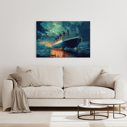 Legendary Titanic Voyage - Ship Wall Art - Aestheticanvas