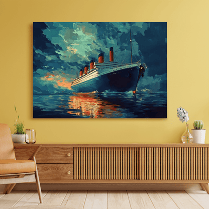 Legendary Titanic Voyage - Ship Wall Art - Aestheticanvas