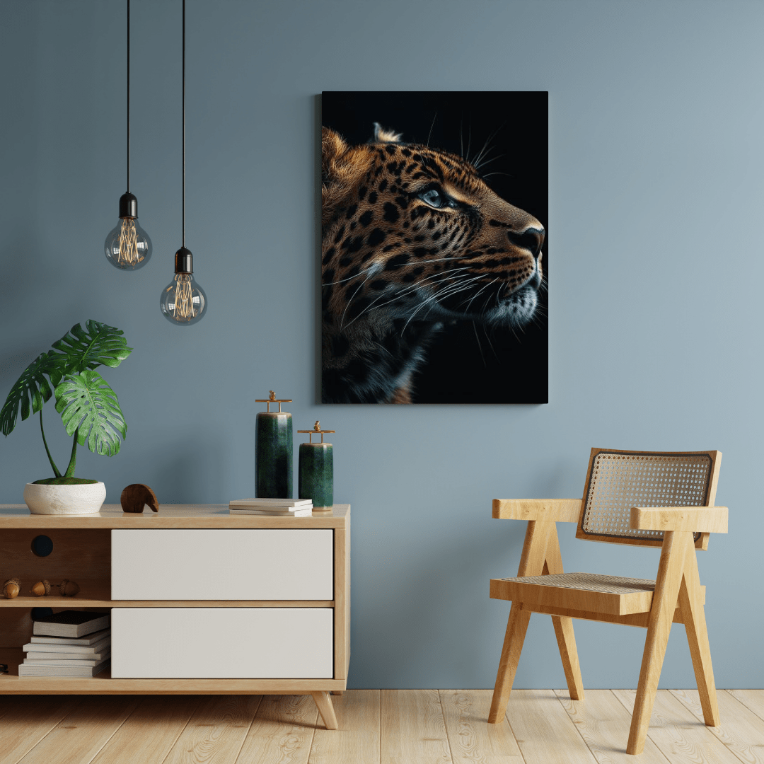 Leopard's Gaze - Wildlife Wall Art - Aestheticanvas