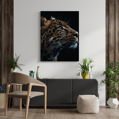 Leopard's Gaze - Wildlife Wall Art - Aestheticanvas