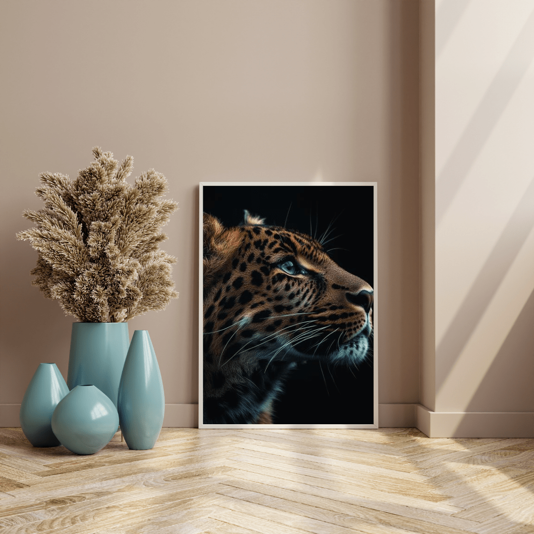 Leopard's Gaze - Wildlife Wall Art - Aestheticanvas