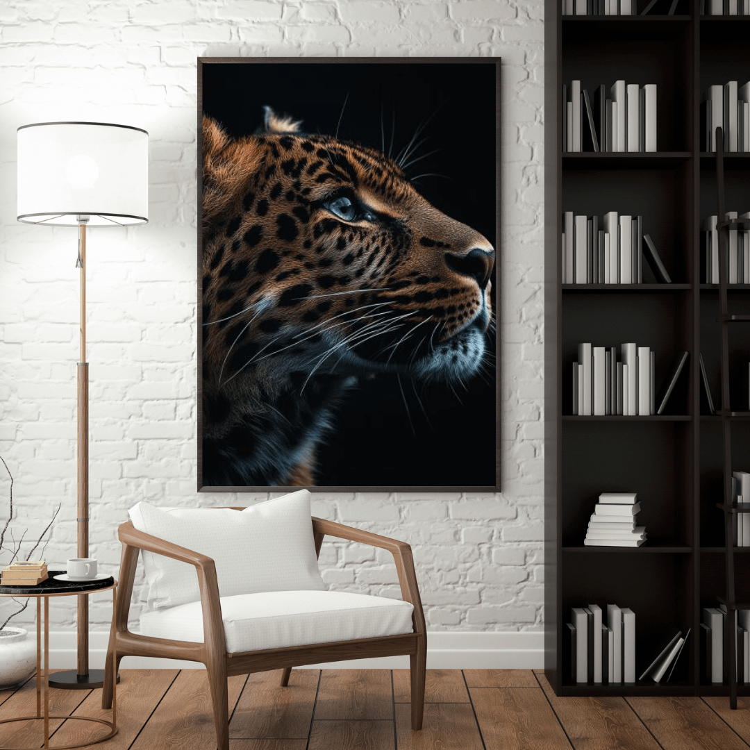 Leopard's Gaze - Wildlife Wall Art - Aestheticanvas