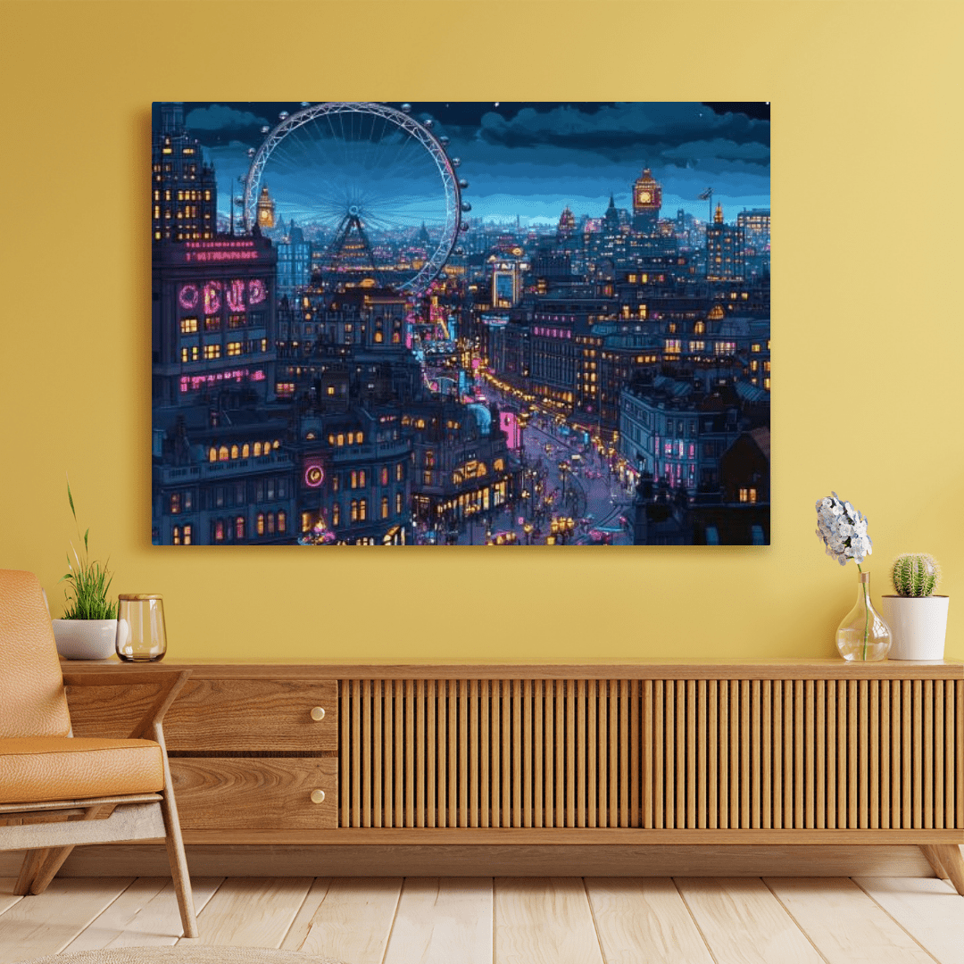 London Nightlife Extravaganza - City Wall Art - Aestheticanvas