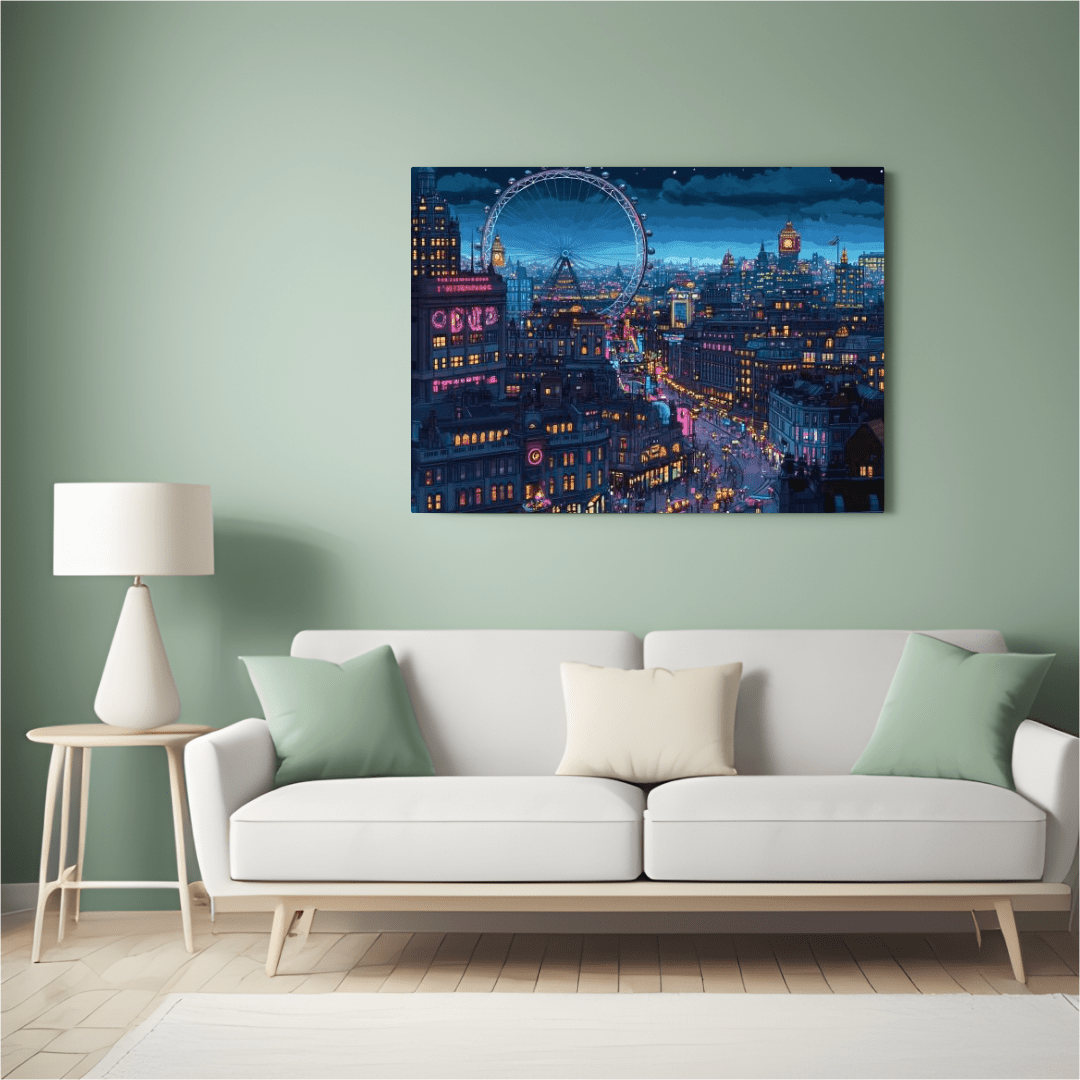 London Nightlife Extravaganza - City Wall Art - Aestheticanvas