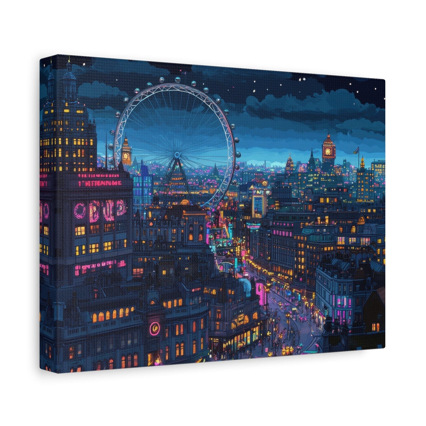 London Nightlife Extravaganza - City Wall Art - Aestheticanvas