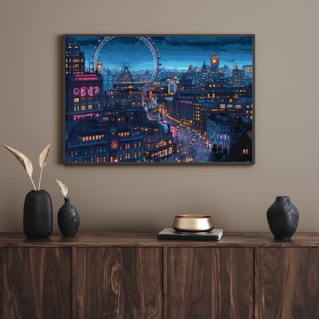 London Nightlife Extravaganza - City Wall Art - Aestheticanvas