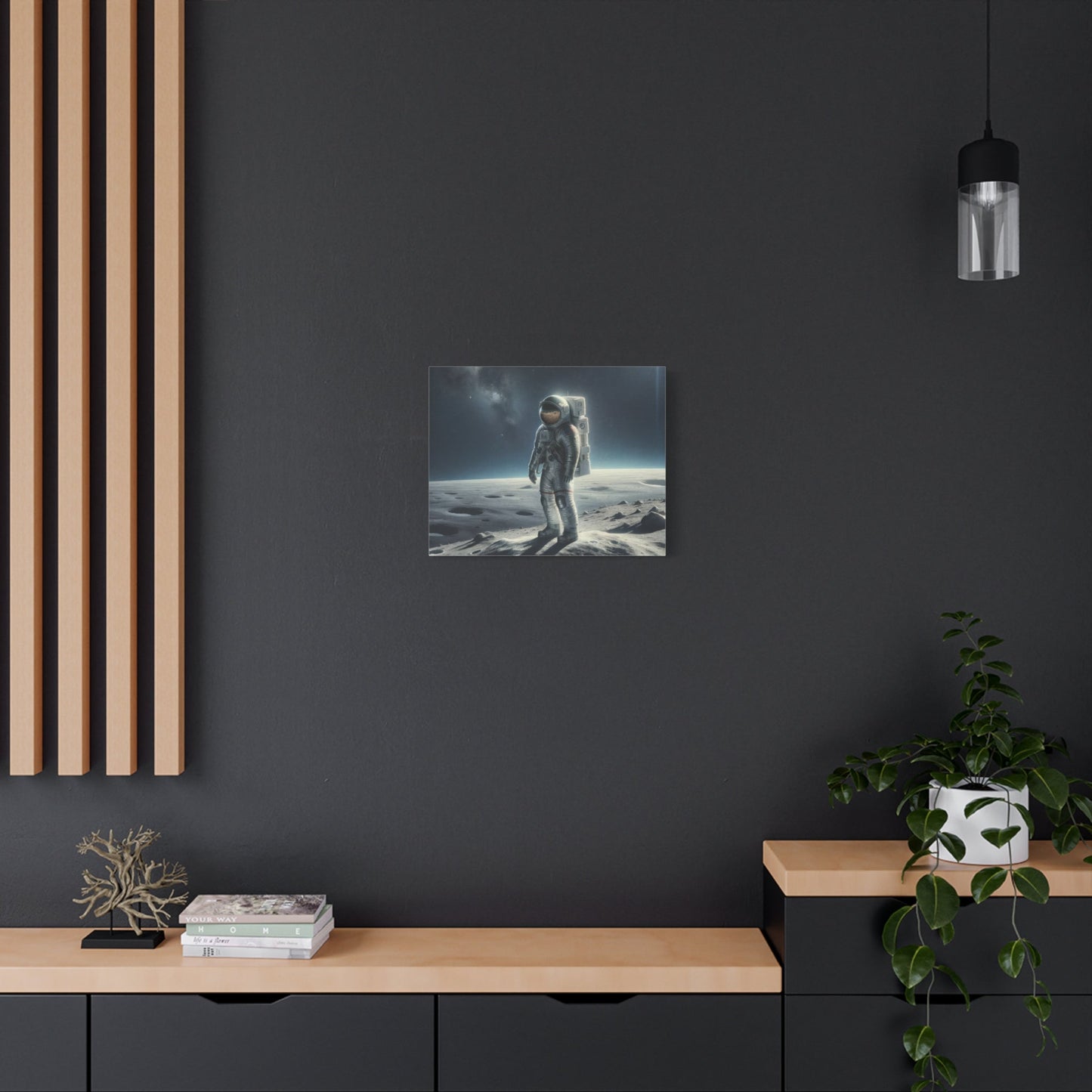 Lunar Journey's Solitude - Limited Wall Art - Aestheticanvas