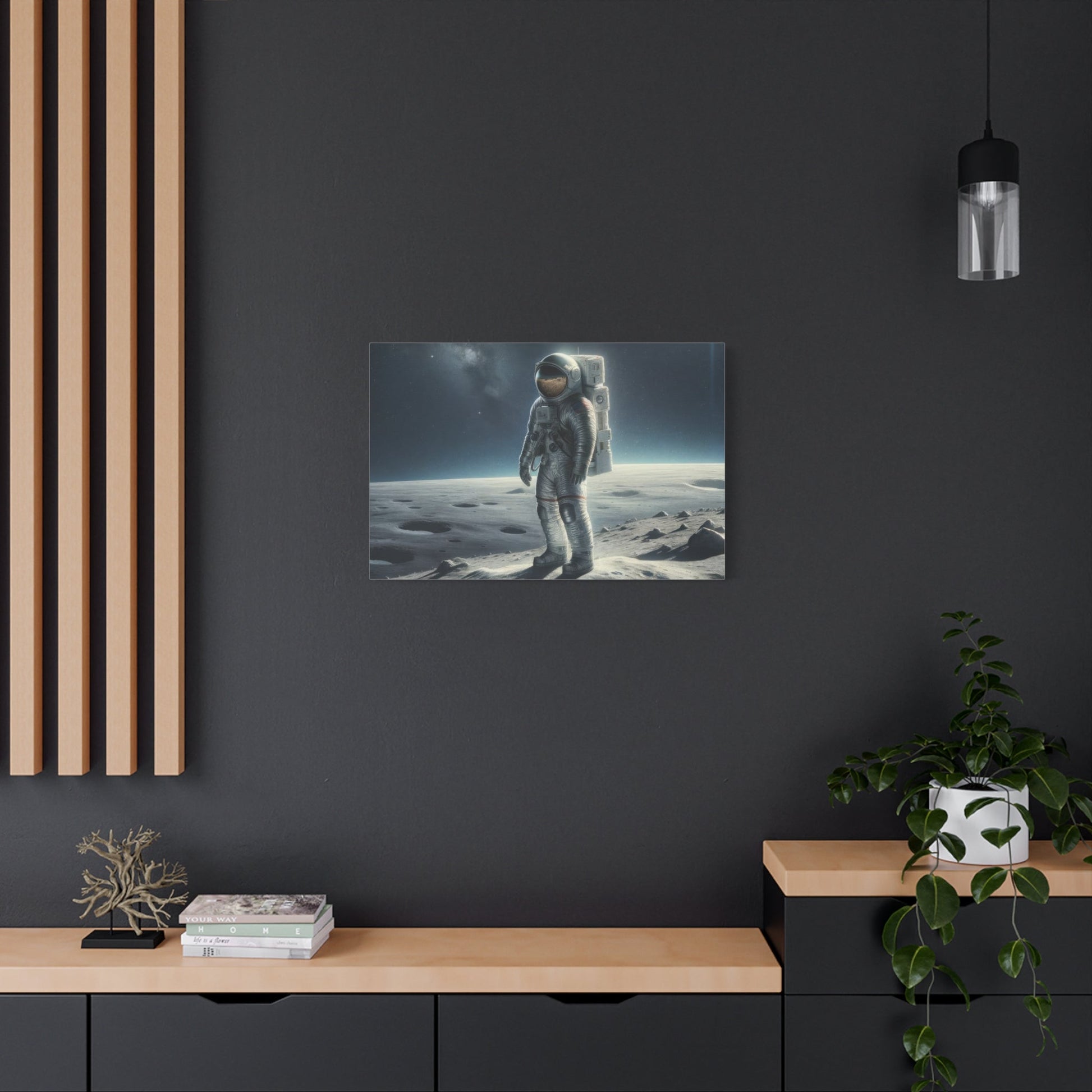 Lunar Journey's Solitude - Limited Wall Art - Aestheticanvas