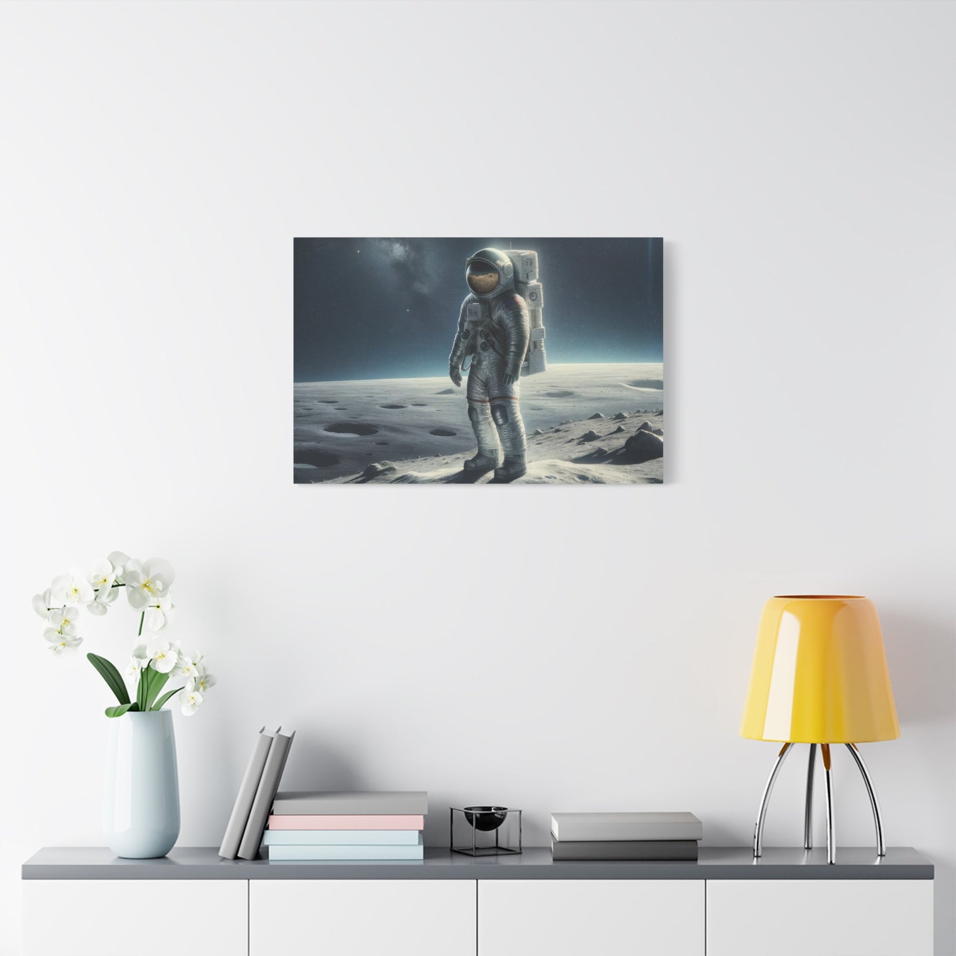 Lunar Journey's Solitude - Limited Wall Art - Aestheticanvas