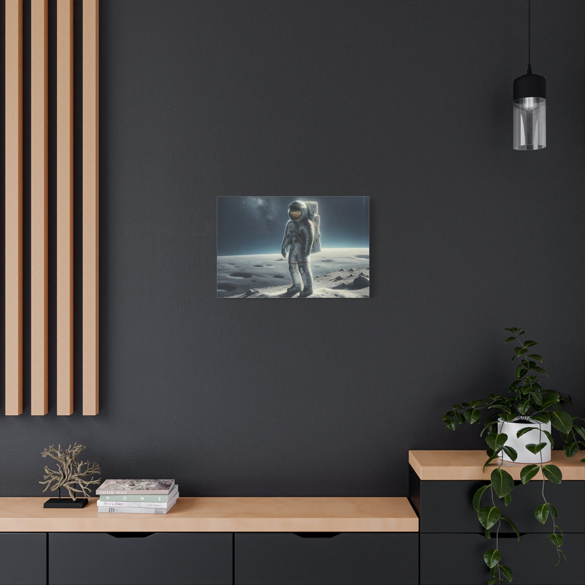 Lunar Journey's Solitude - Limited Wall Art - Aestheticanvas