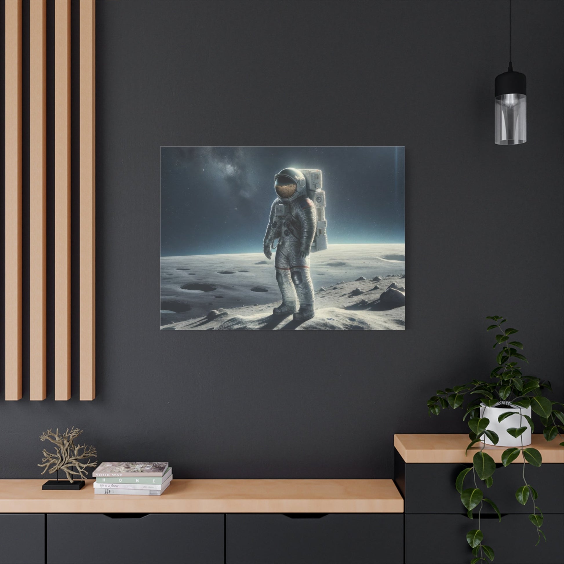 Lunar Journey's Solitude - Limited Wall Art - Aestheticanvas