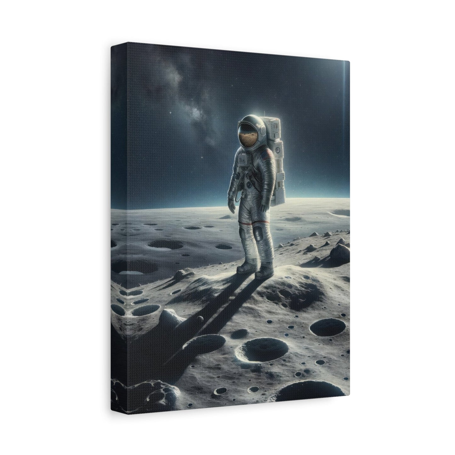 Lunar Journey's Solitude - Space Wall Art - Aestheticanvas