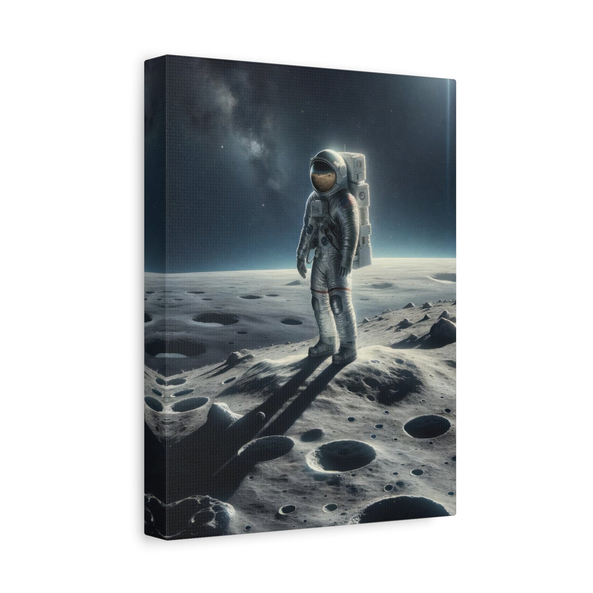 Lunar Journey's Solitude - Space Wall Art - Aestheticanvas