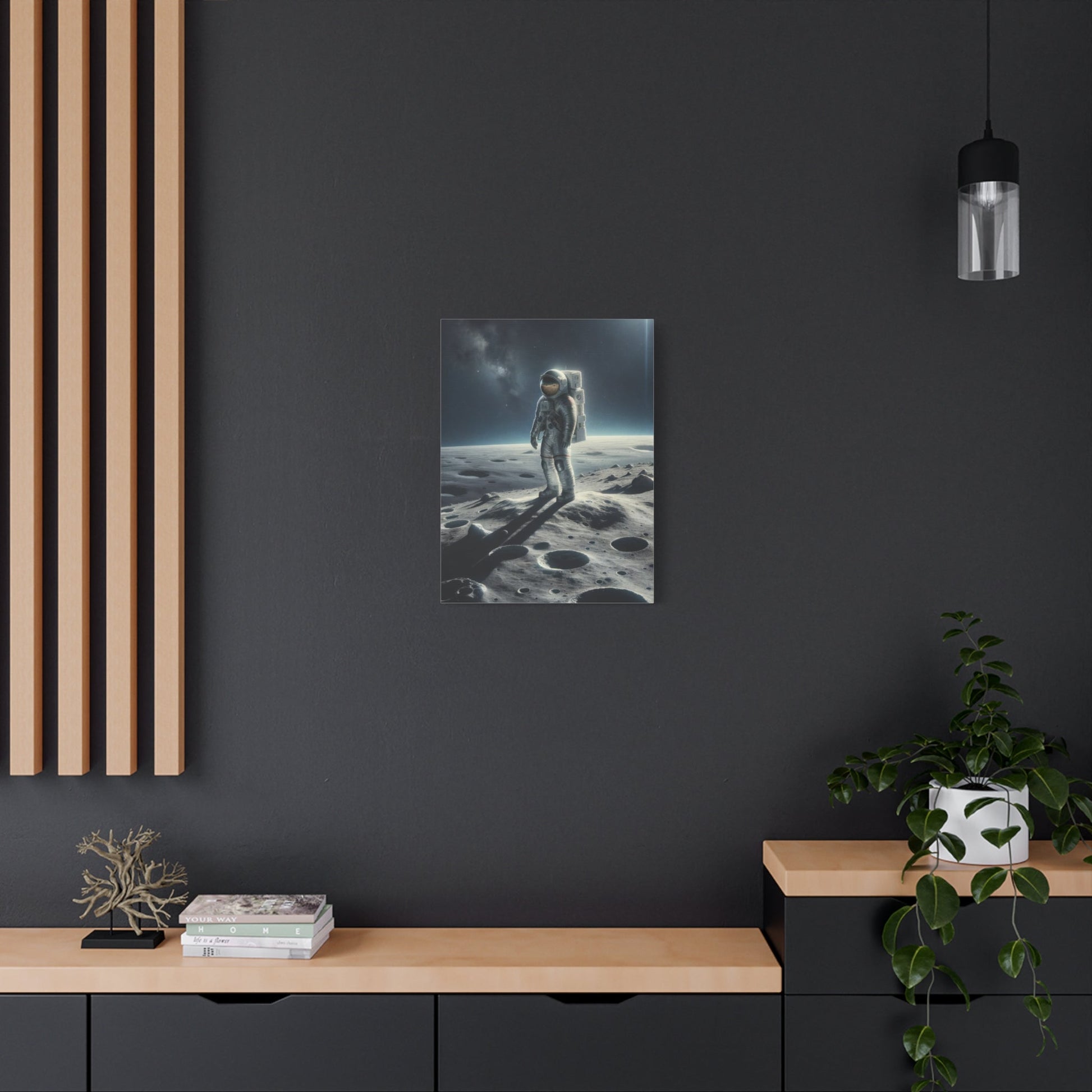 Lunar Journey's Solitude - Space Wall Art - Aestheticanvas