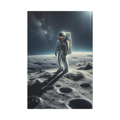 Lunar Journey's Solitude - Space Wall Art - Aestheticanvas