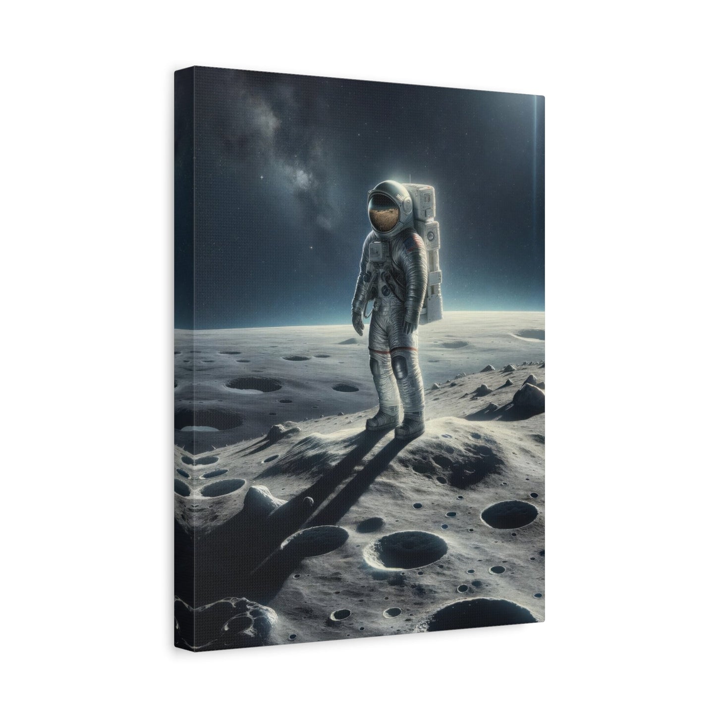 Lunar Journey's Solitude - Space Wall Art - Aestheticanvas