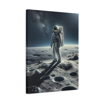 Lunar Journey's Solitude - Space Wall Art - Aestheticanvas