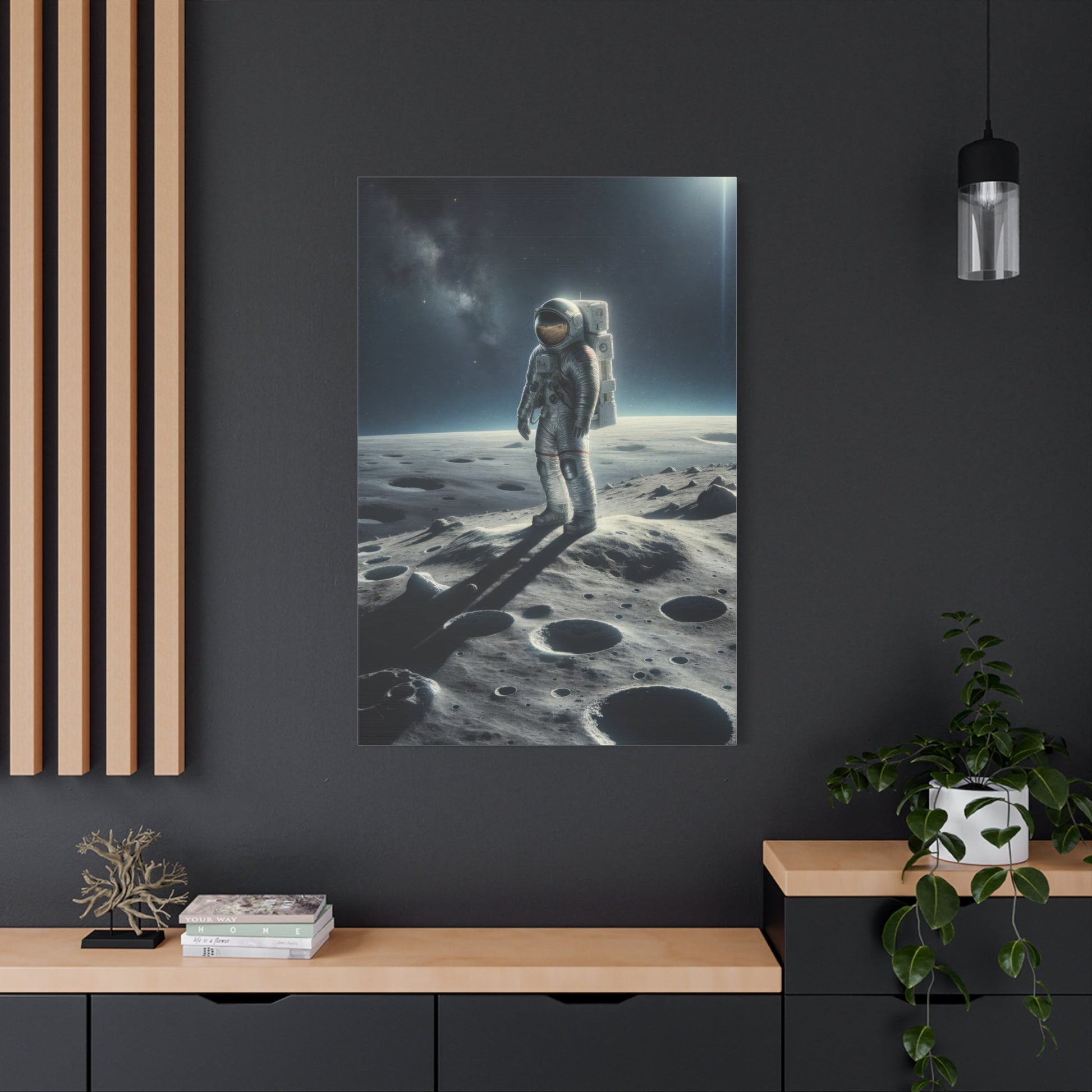 Lunar Journey's Solitude - Space Wall Art - Aestheticanvas