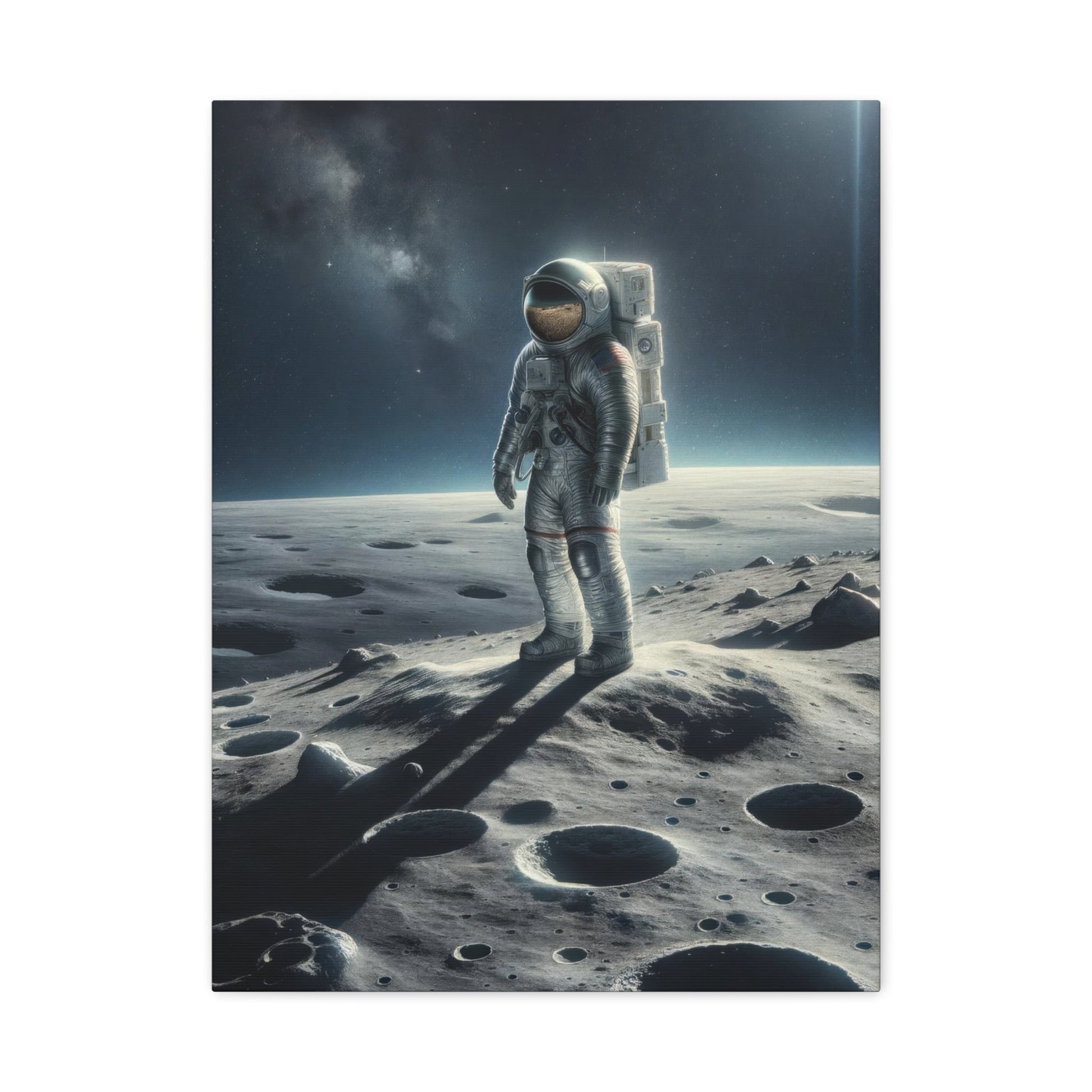 Lunar Journey's Solitude - Space Wall Art - Aestheticanvas