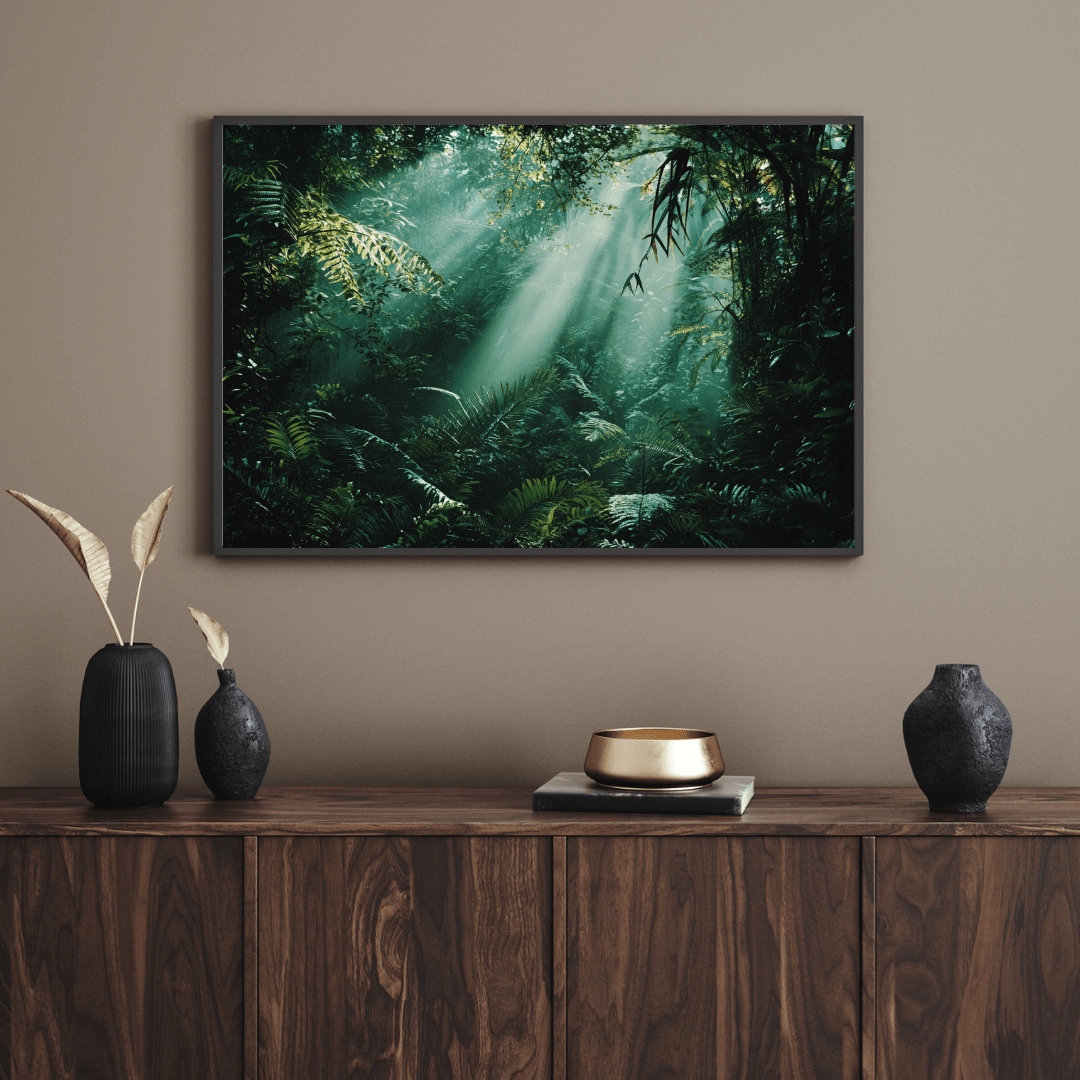 Lush Mystical Rainforest - Nature Wall Art - Aestheticanvas