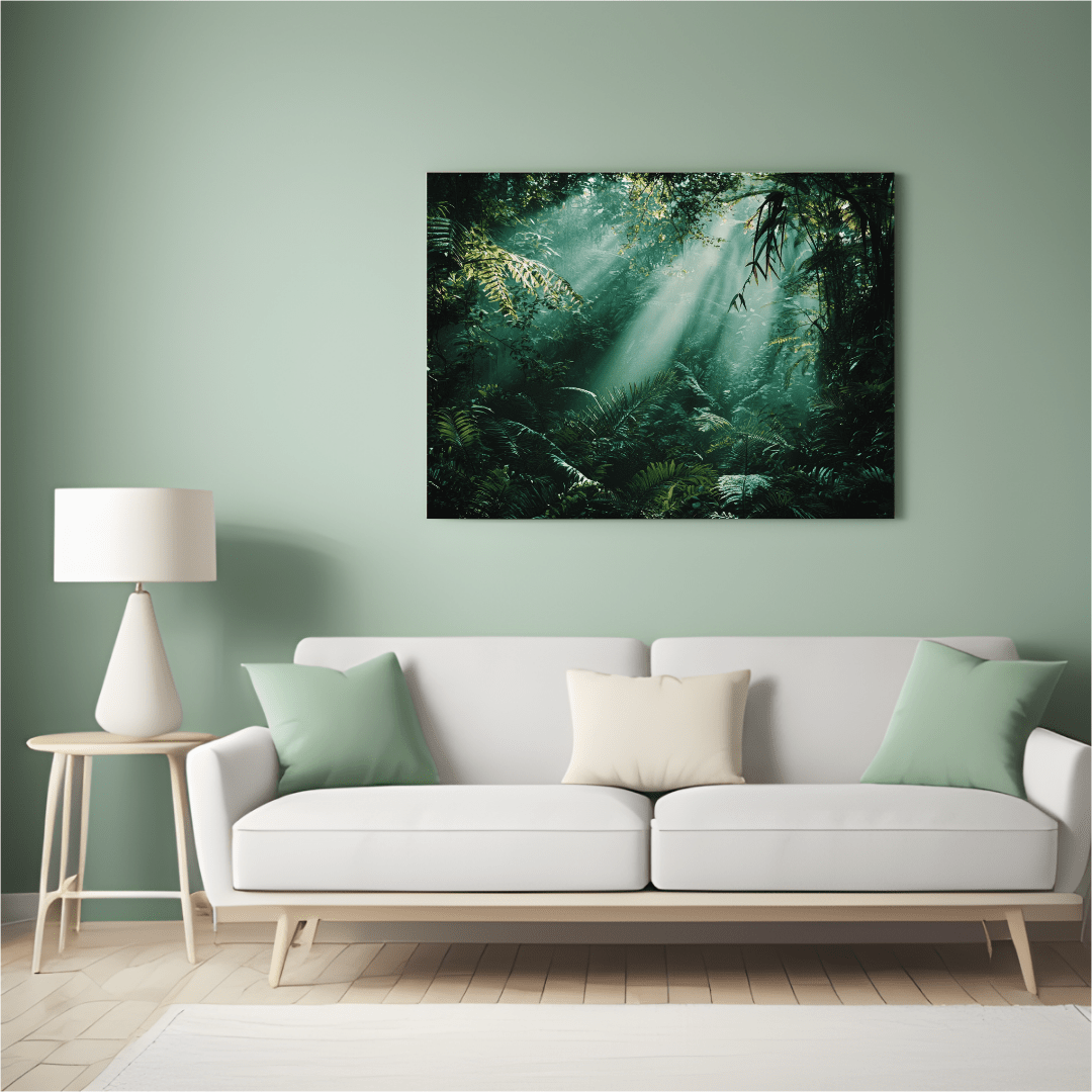 Lush Mystical Rainforest - Nature Wall Art - Aestheticanvas