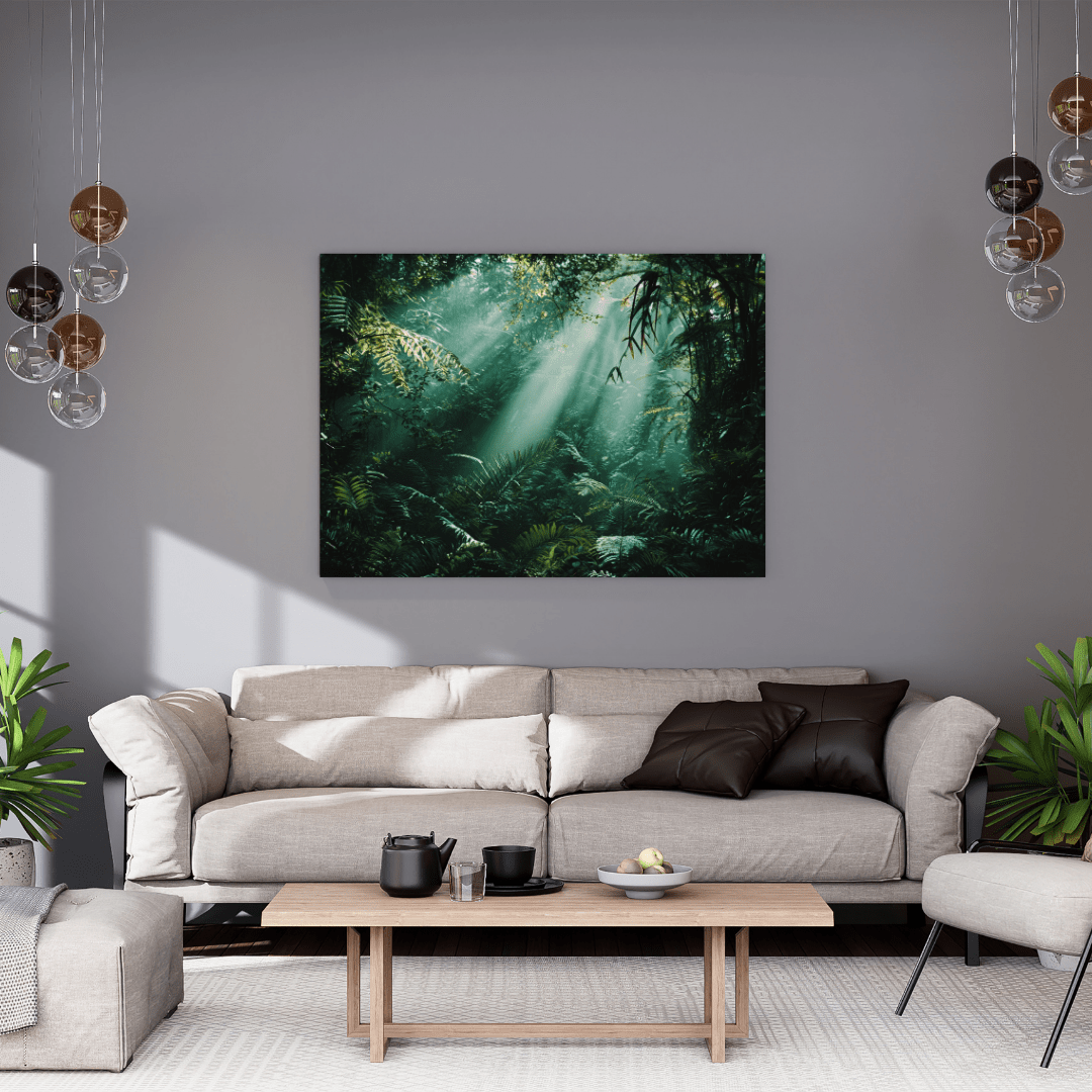 Lush Mystical Rainforest - Nature Wall Art - Aestheticanvas