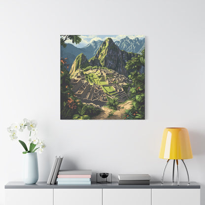 Machu Picchu's Mystical Beauty - Landscape Wall Art - Aestheticanvas