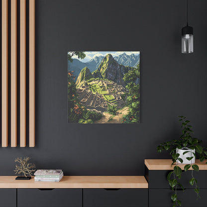 Machu Picchu's Mystical Beauty - Landscape Wall Art - Aestheticanvas