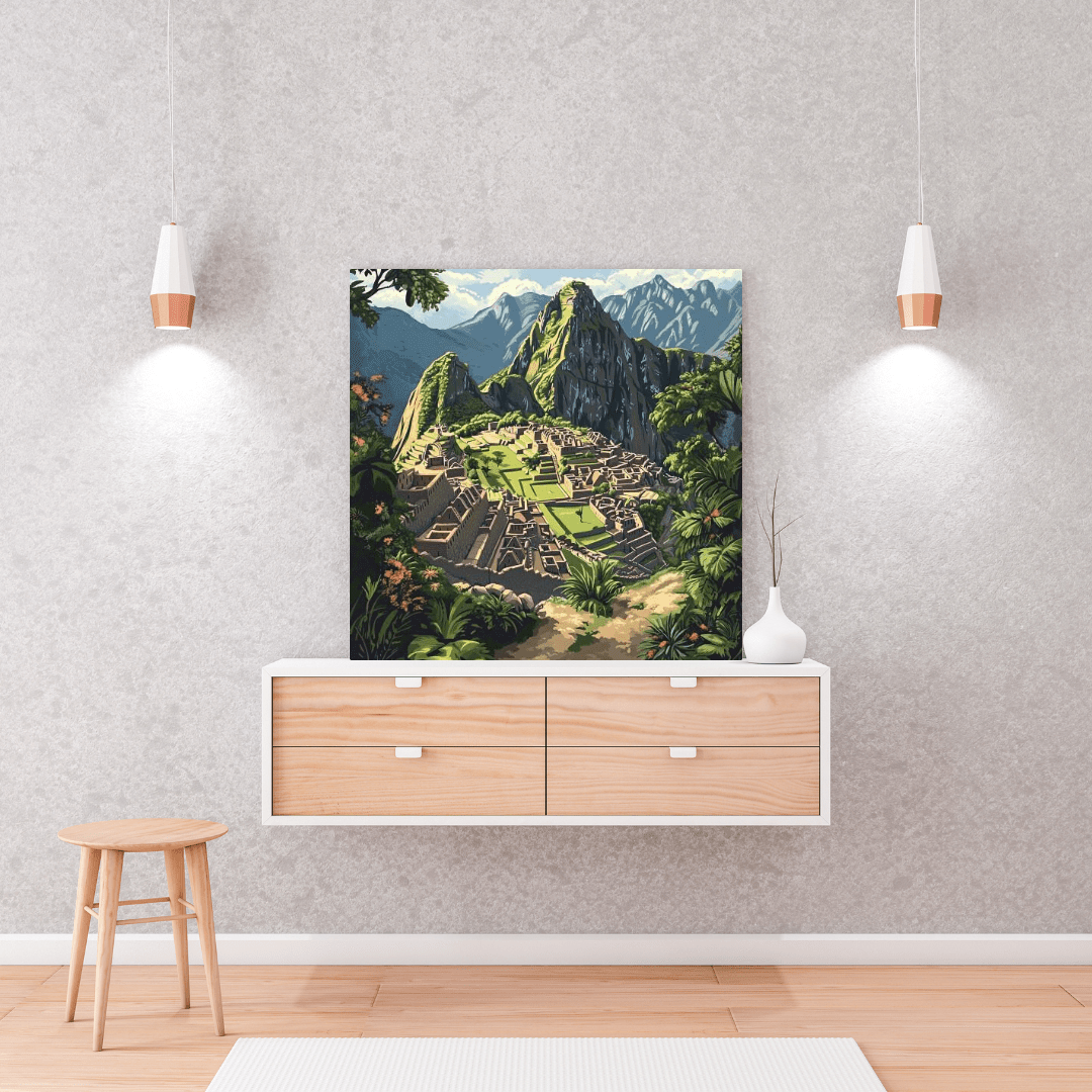 Machu Picchu's Mystical Beauty - Landscape Wall Art - Aestheticanvas