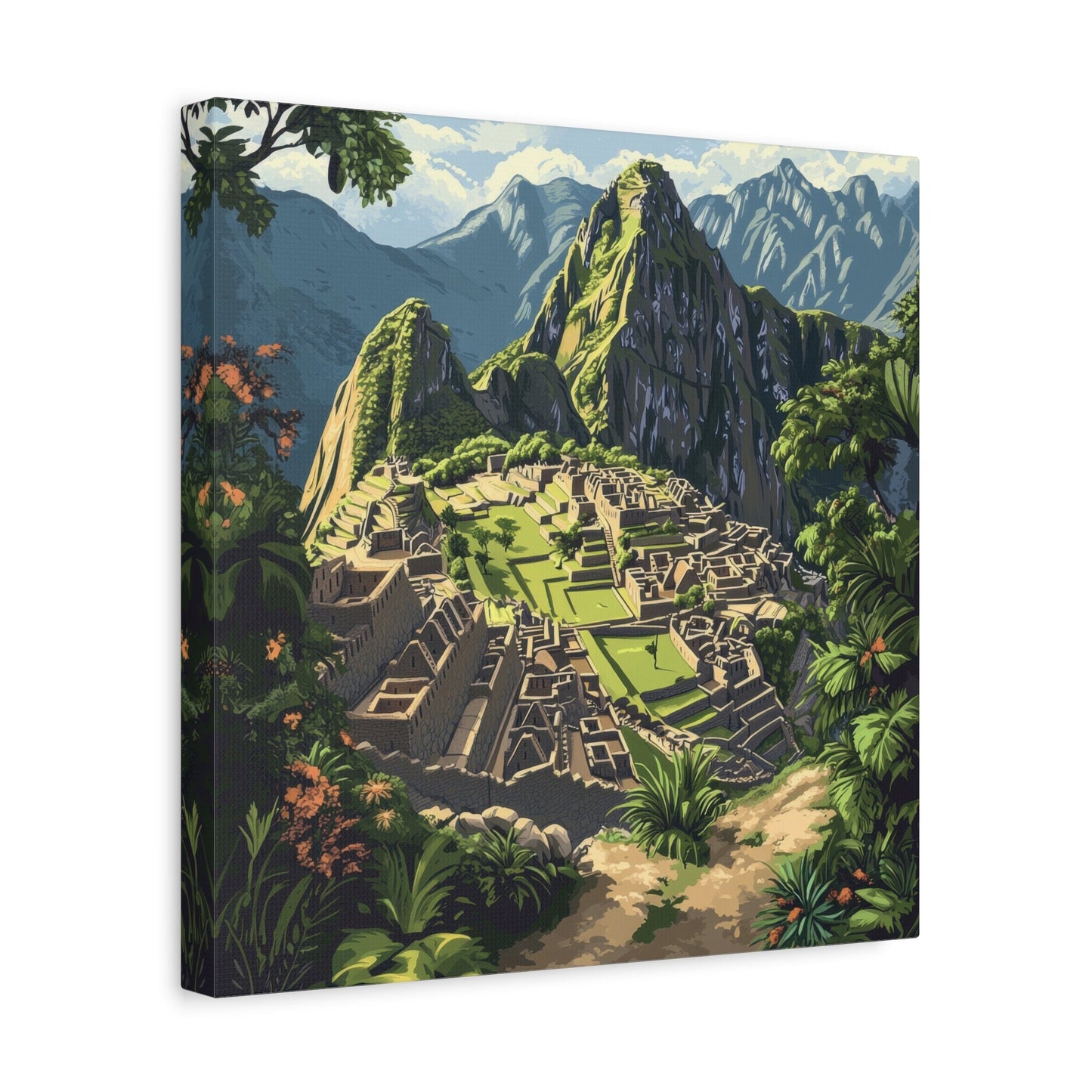 Machu Picchu's Mystical Beauty - Landscape Wall Art - Aestheticanvas