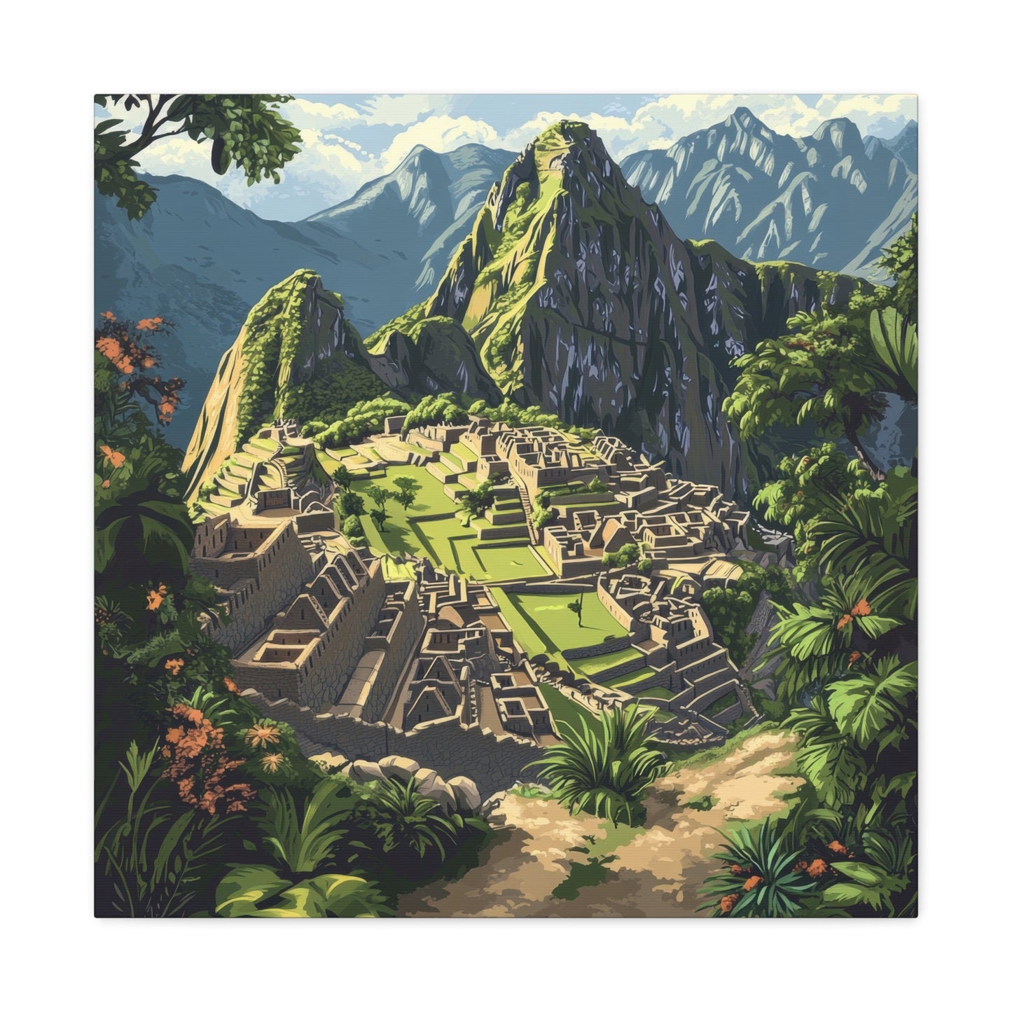 Machu Picchu's Mystical Beauty - Landscape Wall Art - Aestheticanvas