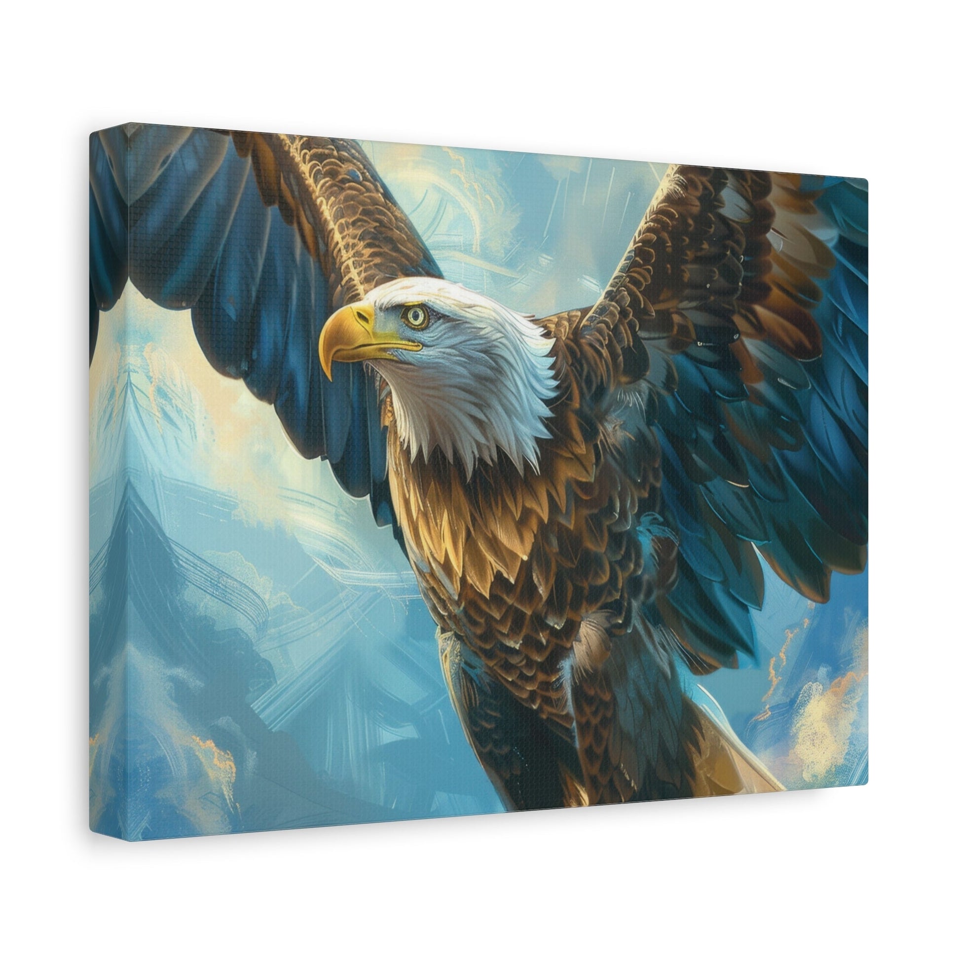 Majestic Bald Eagle Flying - Eagle Wall Art - Aestheticanvas