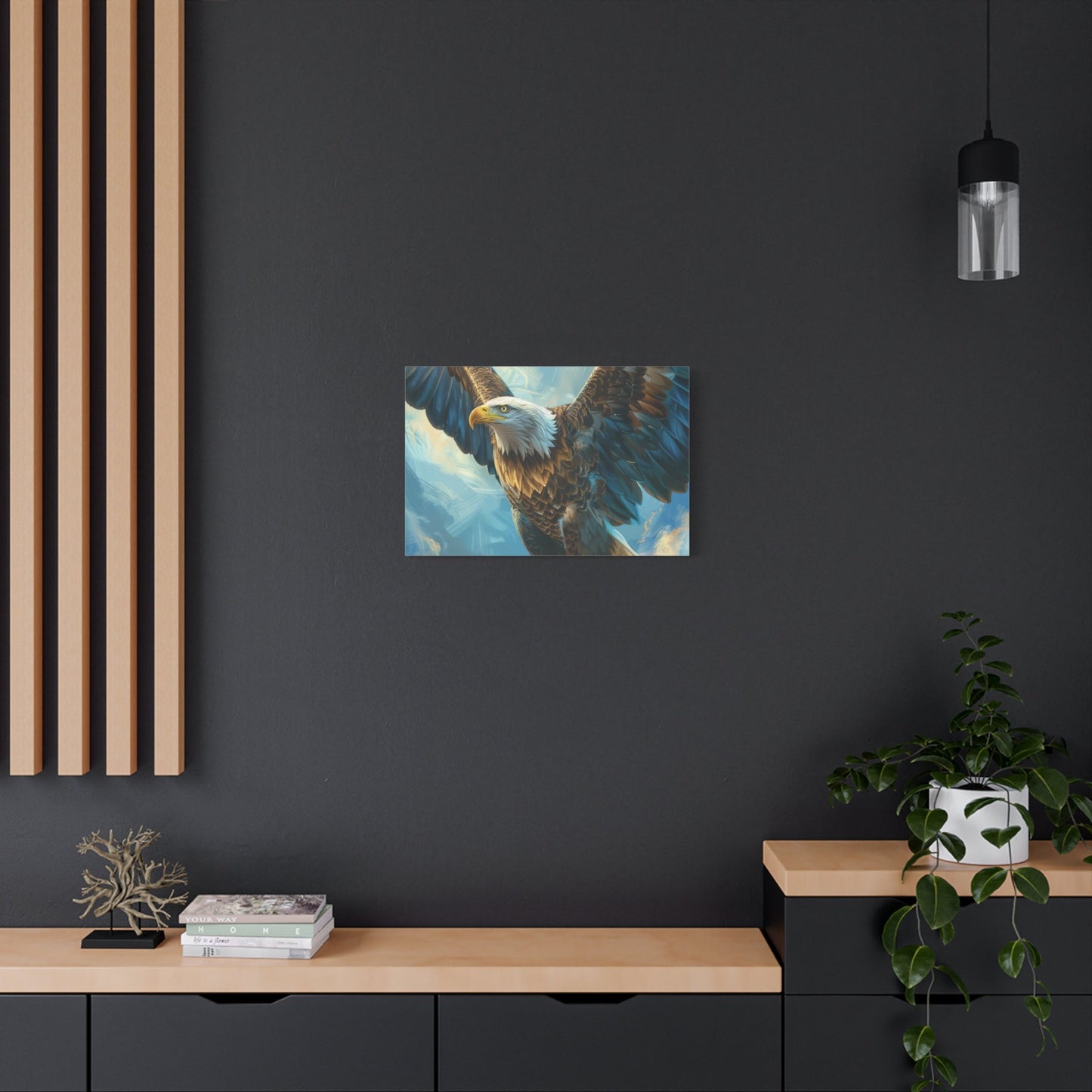 Majestic Bald Eagle Flying - Eagle Wall Art - Aestheticanvas