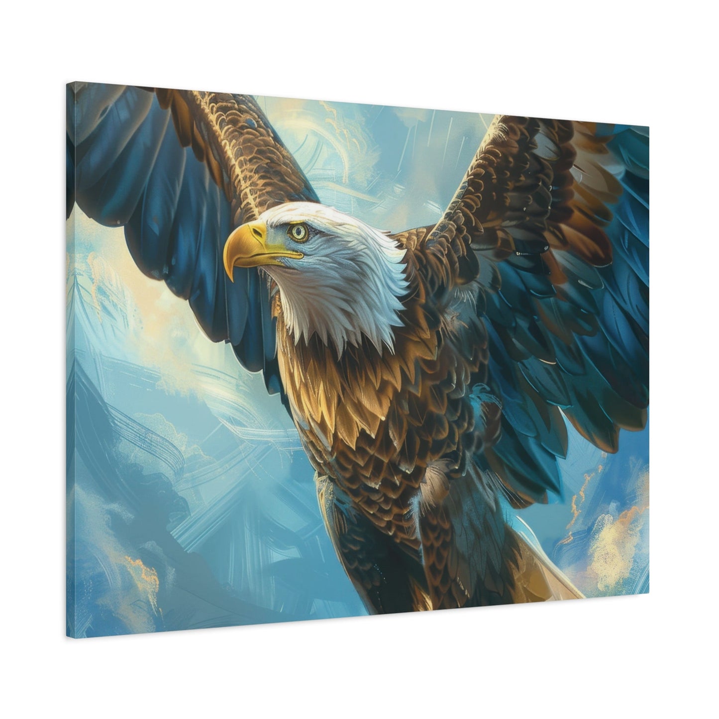 Majestic Bald Eagle Flying - Eagle Wall Art - Aestheticanvas