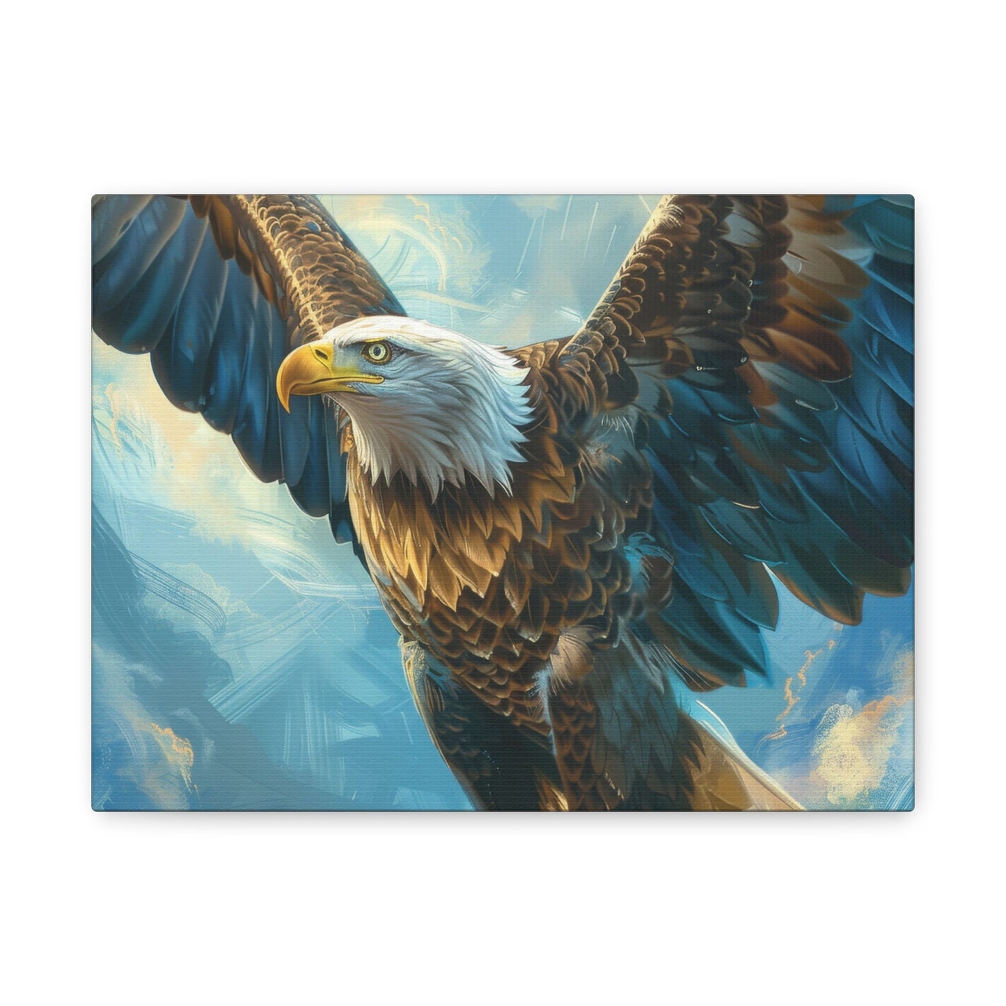 Majestic Bald Eagle Flying - Eagle Wall Art - Aestheticanvas