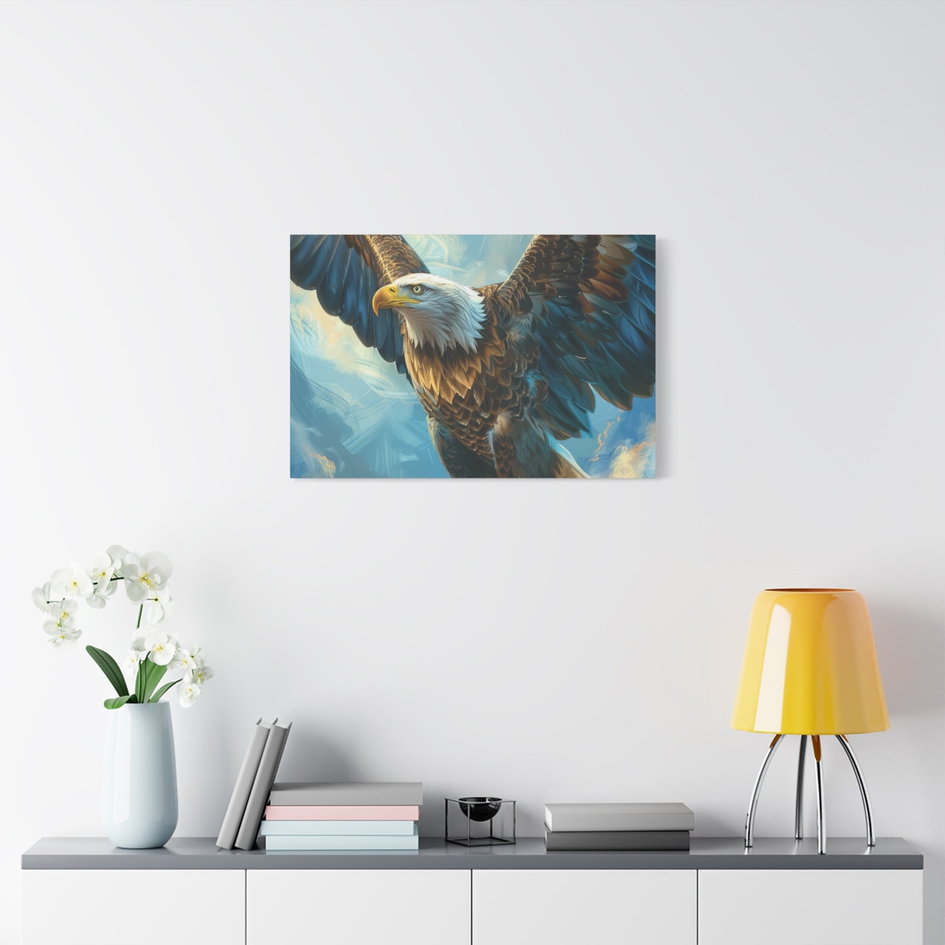 Majestic Bald Eagle Flying - Eagle Wall Art - Aestheticanvas