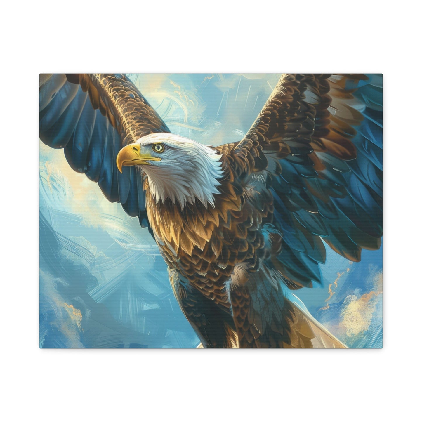 Majestic Bald Eagle Flying - Eagle Wall Art - Aestheticanvas